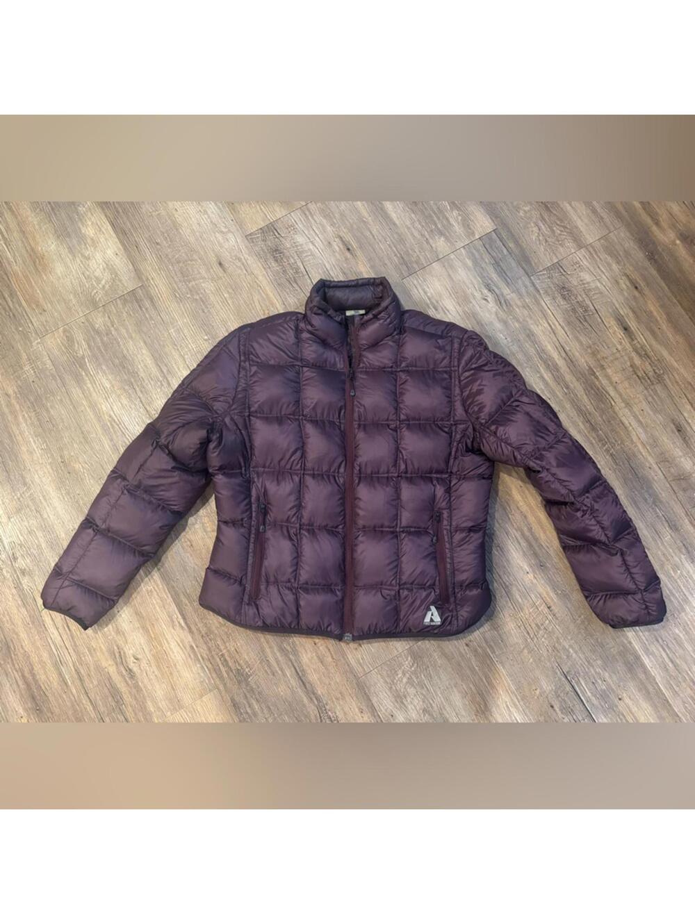 Eddie Bauer Whittaker First Ascent Plum Purple Goose Down Puffer Jacket Sz XL